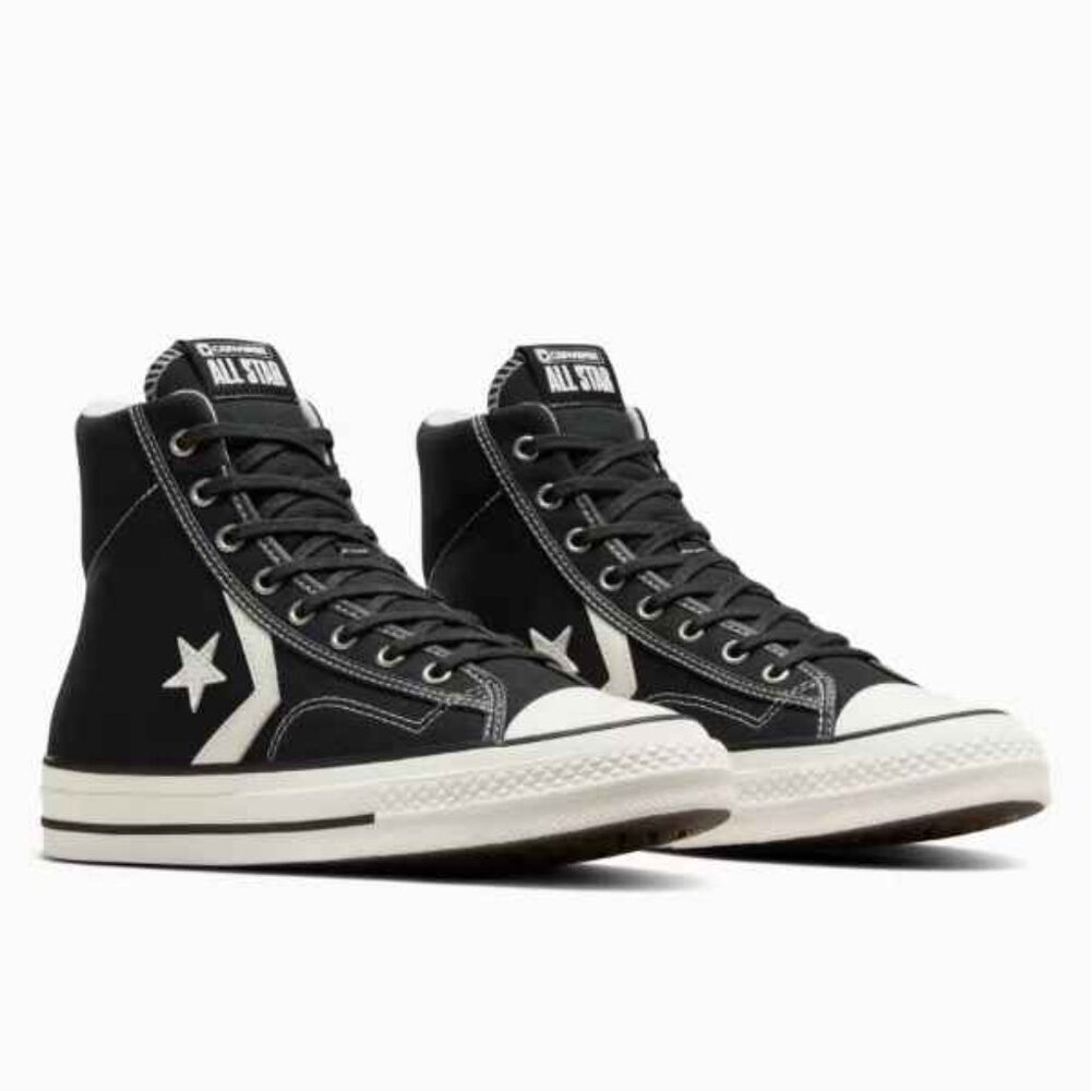 Converse Star Player 76 High Top Shoes Sneakers Black/Vintage White A10516C